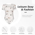 thumbnail image 6 of The Xecao Dachshund Dog Puppy Women's Crew Neck Body Suit, a short-sleeved bodysuit and basic swimsuit, both comfort and style for dating and daily life, 6 of 9