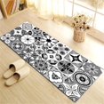thumbnail image 1 of HAHDAXIA Nordic Kitchen Rug Carpet Floor Mat Mats Kawaii Retro Cushioned Runner Bath Modern Long Traditional Washable Light Flower Fabric (Color : Kitchen Rug 13, Size : 50cm X 160cm), 1 of 3