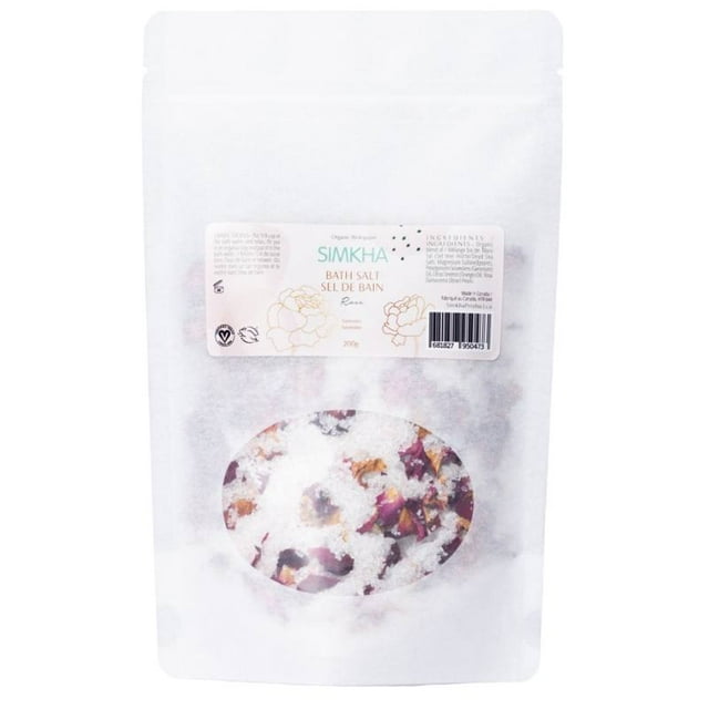 SIMKHA Beauty Sel de Bain Biologique et Végétalien Sérénité et rose