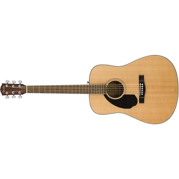 Pre-Owned Fender CD-60S Solid Top Dreadnought Acoustic Guitar, Left Handed - Natural