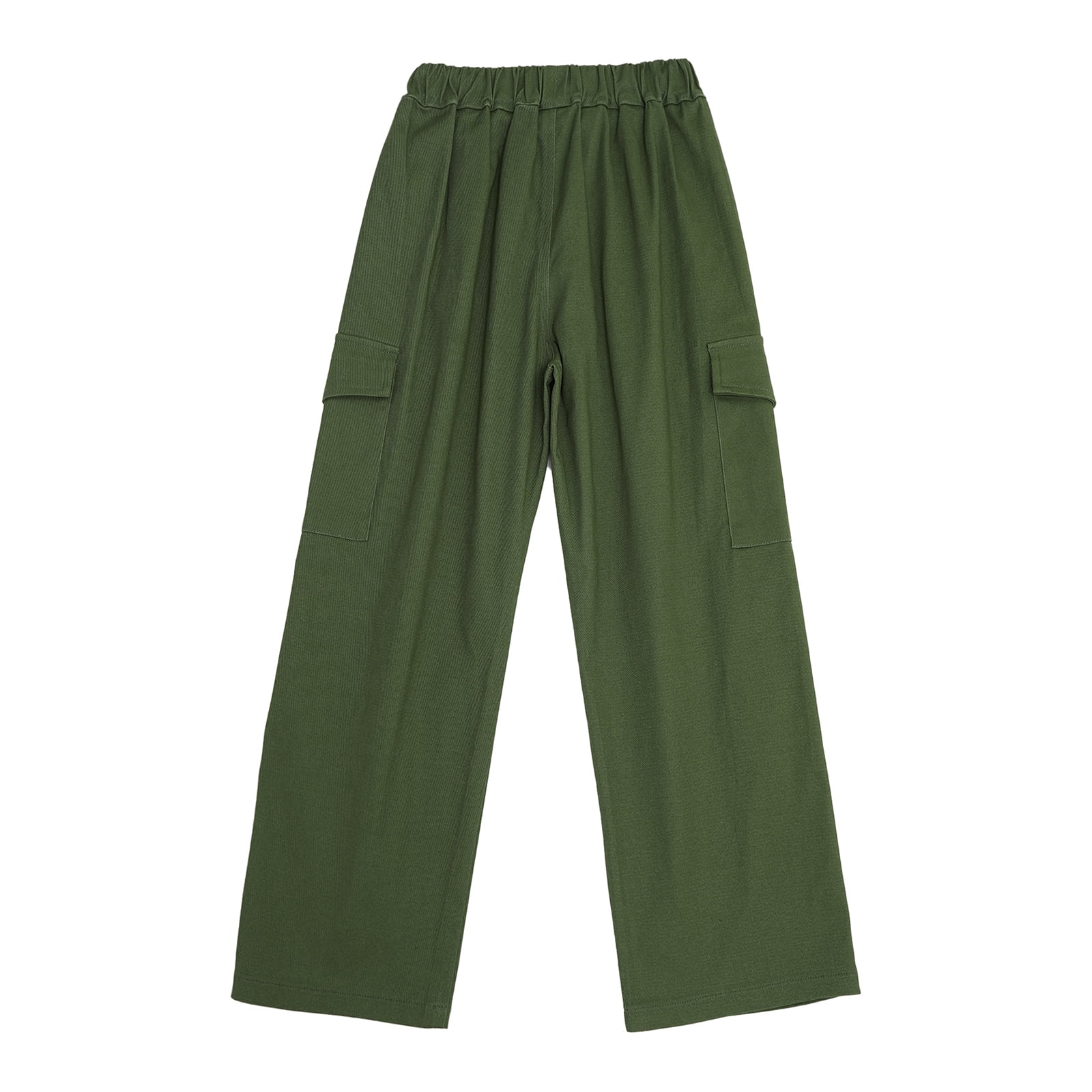 Girls Street YONGHS Pants Jogger Hip Green Casual Cargo Dancewear Jazz Kids Sweatpants Trousers 10 Loose Hop
