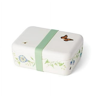 Bento 'Akita', white, with bamboo lid - Bento - lunchboxes - Outside meals  - Baladéo®