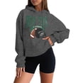 thumbnail image 2 of Football Team City Sweatshirts for Women Fall Winter Long Sleeve Crewneck Football Graphic Sweatshirt Pullover Tops, 2 of 5