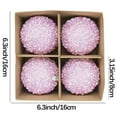 thumbnail image 3 of Kbndieu 4Pcs Christmas Balls for Christmas Tree, 3.15 Inch Big Pink Shatterproof Christmas Ornaments Balls for Christmas Decorations Holiday Wedding Party Decor, 3 of 3
