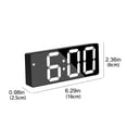 thumbnail image 4 of Reloj despertador electrónico LED, reloj sencillo con enchufe de batería, reloj de doble uso, 4 of 7