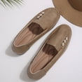 thumbnail image 4 of Women's Orthopedic Leather Loafers Slip On Flats Casual Comfort Walking Shoes Barefoot Feel Slip On Shoes Women Comfort Shoes for Women Anti-Slip Rubber Sole Orthopedic Shoes for Women Wide Width 40, 4 of 8