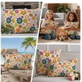 thumbnail image 4 of Vintage Boho Floral Outdoor Pillow Covers 16x16 Set of 2,Waterproof Patio Throw Pillowcase Protectors,Yellow Pink Floral Bohemia Beige Decorative Pillow Shams Cushion Covers for Seat Bed Couch Sofa, 4 of 8