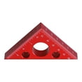 thumbnail image 1 of Clearance! beishanbush Tools Home Improvement 45/90 Triangle Ruler Aluminum Alloy Frosted Right Angle Gauge Woodworking Drafting Triangles Protractor Measuring Tool One Size Red, 1 of 9