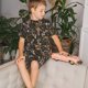 thumbnail image 4 of Balery Mushroom Garnish Conjunto de Pijama Infantil de Manga Corta con Estampado – Ropa de Dormir de Algodón Suave-X-Large, 4 of 6