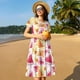 thumbnail image 4 of Balery Watermelon Vestidos sueltos de manga corta para mujer, vestidos de verano 2025, vestidos casuales de corte A con vuelo., 4 of 6