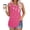 Hot Pink, variant on Womens Flower Print Tank Tops Square Neck Sleeveless Casual Loose Fit Shirts Swing Tunic Tops, S-5XL
