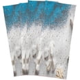 thumbnail image 6 of White Seashells Starfish Tea Towels Set of 6 Seashore Sand Kitchen Dish Cloth with Hanging Loop, 18"x28"Lint-Free Absorbent Towel for Kitchen Drying Wiping and Cleaning, 6 of 7