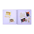 thumbnail image 7 of Bxaolu 7X7 Inch DIY Scrapbook Photo Album, Thick&nbsp;Paper Scrap Book 40 Pages Memory Book for Wedding Family, Purple, 7 of 7