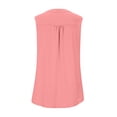 thumbnail image 5 of Womens Cotton Linen Tank Tops, Sleeveless Shirts for Women Summer Casual Vintage Solid Color Ruched Button Up V Neck Dressy Blouses, 5 of 6