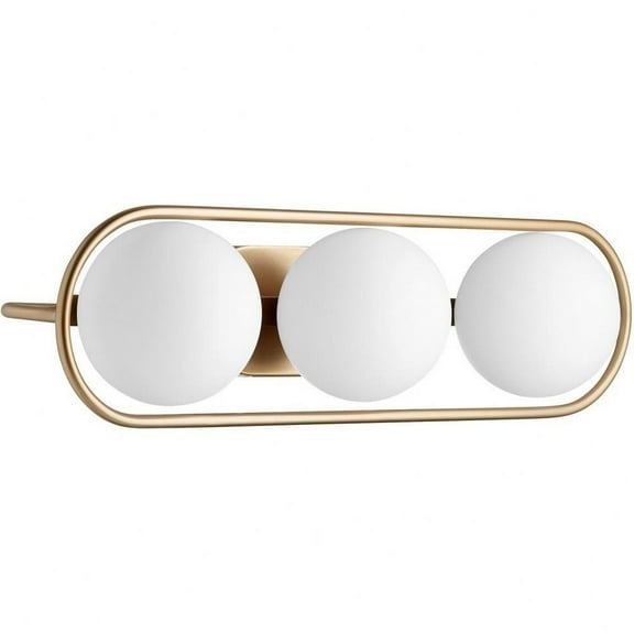 3 Light Bathroom Light Fixture in Mid Century Modern Style-7.25 inches Tall and 26 inches Wide Bailey Street Home 183-Bel-4636715