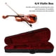 thumbnail image 3 of Estuche para Violín Tela Oxford y Espuma Estuche Protector para Violín 4/4 con Correa Ajustable para el Hombro para Artistas y Estudiantes, 3 of 8