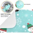 thumbnail image 2 of SKYSONIC Dish Drying Mat for Kitchen Counter Dish Drying Pad Dish Mat, Snowman Snowflakes Christmas Trees Drying Mat for Coffee Machine Dish Rack 16x18 inch, 2 of 6