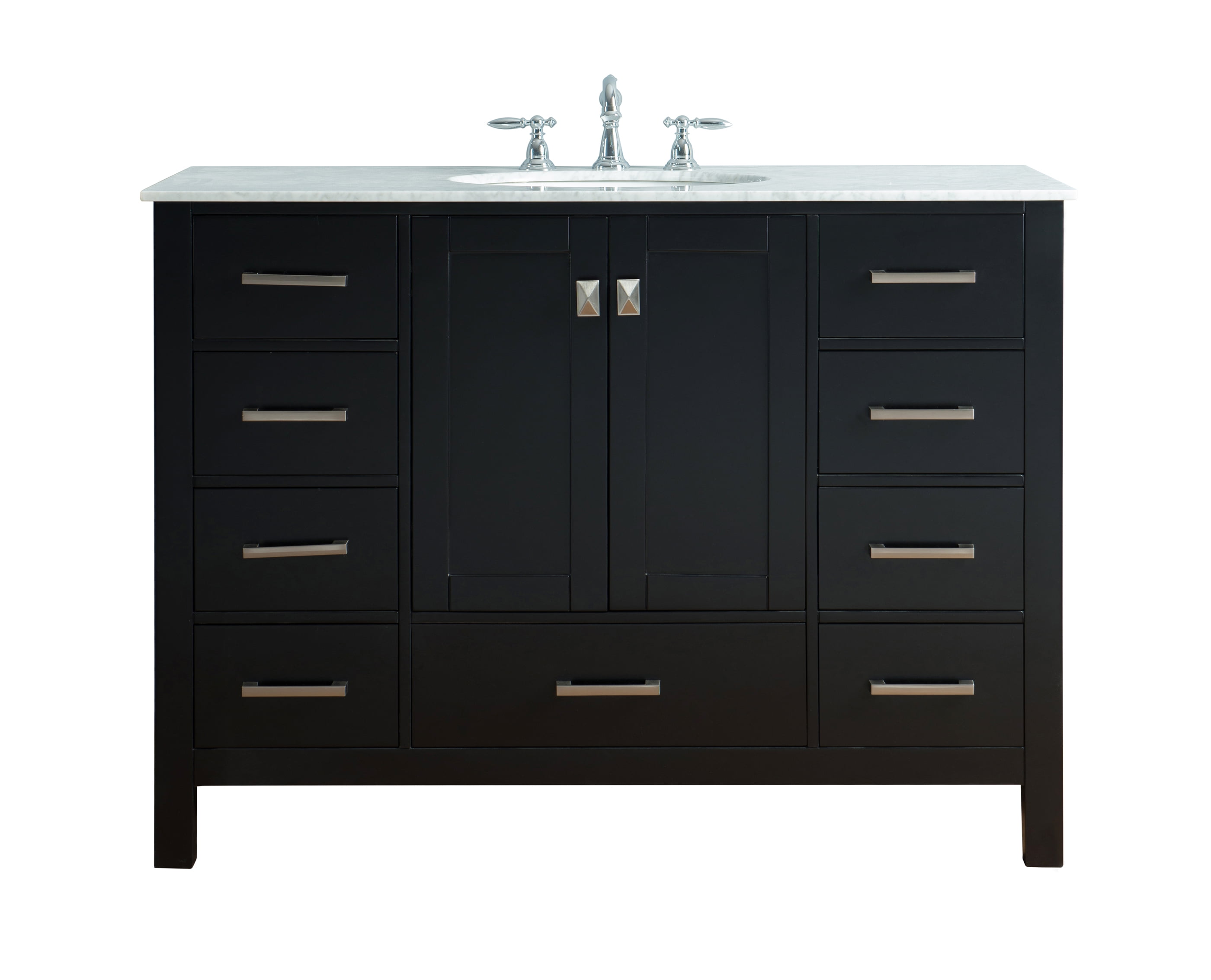 Stufurhome 48 inch Malibu Espresso Single Sink Bathroom ...