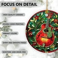 thumbnail image 4 of Mandolin Ornaments Ceramic For Christmas, Stained Glass Ornaments Ceramic Christmas 2025, 4 of 7
