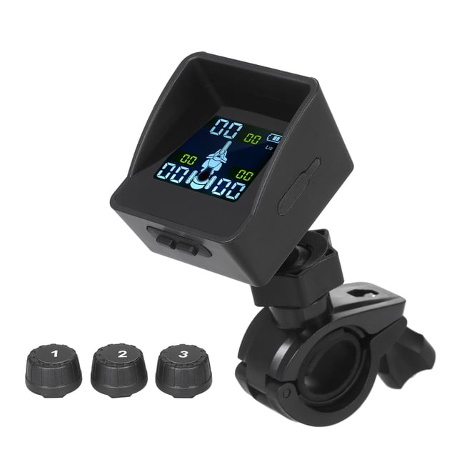Sistema de control de presión de neumáticos, Monitor de neumáticos inteligente inalámbrico con 3 sen TOMSHOO Monitor de neumáticos