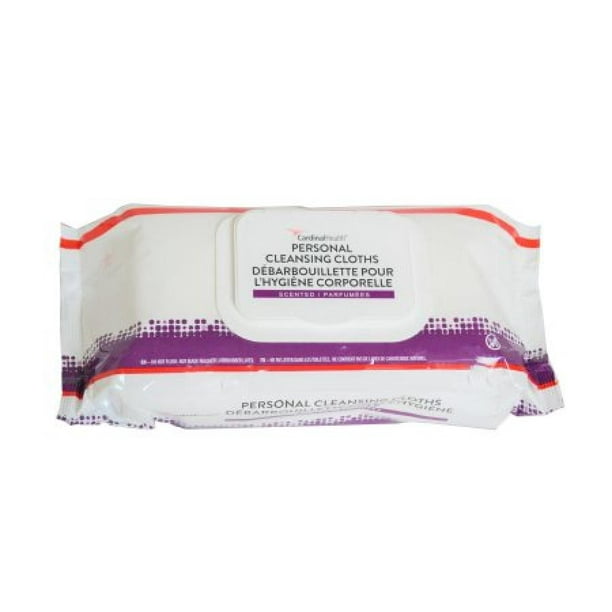 Cardinal Health Personal Cleansing Cloth Soft Pack, Scented, 1008