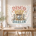 thumbnail image 5 of Disco Ball with Cowboy Hat and Boots on Warm Ivory Background, Nostalgic Retro for Country Music Fans, Vibrant Wall Art Decor, Birthday Gift Tapestry Wall Hanging for Bedroom and Living Room, 5 of 7