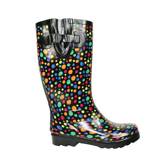 Tanleewa Waterproof Women Rain Boots Anti-Slip Rain Shoes Rubber Boots Shoe Size 7 Adult Female
