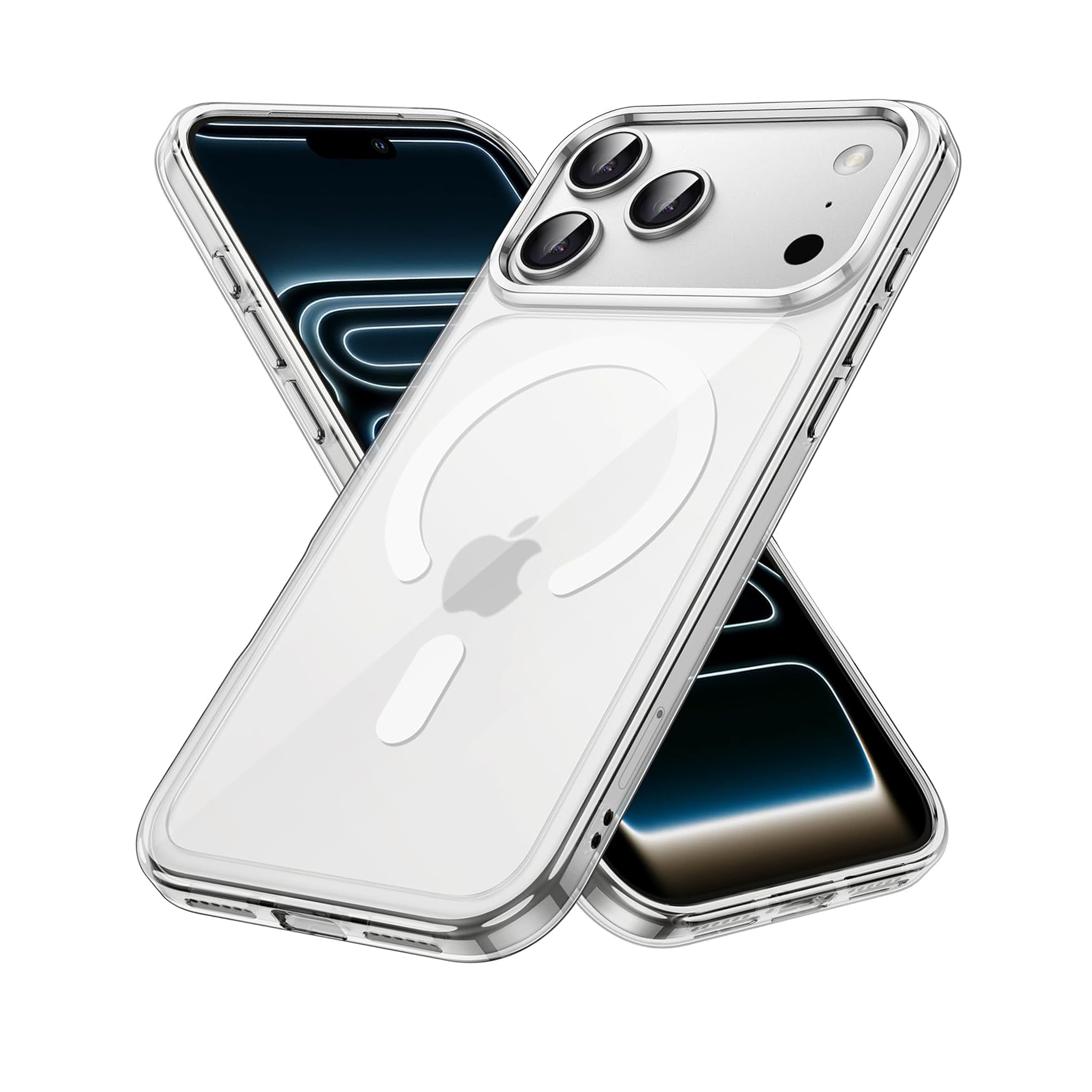 Onn iPhone 17 Pro Max MagSafe Compatible Durable Silicone Phone Case, Slim & Lightweight Profile, 6 ft./1.8 m Premium Drop Protection