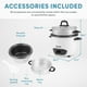thumbnail image 4 of Aroma Arc arrocera y vaporizador de alimentos, 3 tazas (sin cocinar) 6 tazas (cocinado), Blanco, Paquete de 1, 1, 4 of 5