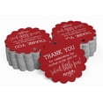 thumbnail image 2 of Inkdotpot 100 Pack Real Silver Foil Paper Tags Thank You For Celebrating The Mother To Be Baby Shower Favor Hang Tags, 2 of 7