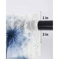 thumbnail image 6 of Sheer Kitchen Tier Curtains 24 Inch length, Rod Pocket Half Curtains Short Drapes, Light Filtering Chiffon Small Window Treatments 2 Panels 27.5"W x 24"L, 6 of 7
