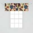 thumbnail image 2 of Geometric Floral Window Valance, Spots and Hexagon Ornamented Springtime Garden Flowers Print, Curtain Valance for Kitchen Bedroom with Rod Pocket, 54" X 18", Pistachio Green Eggshell, by Ambesonne, 2 of 2