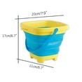thumbnail image 2 of Rciityk Beach Toys for Kids, Collapsible Foldable Beach Sand Buckets and Shovels Set, Easter Egg Hunts, Camping, Fishing Water Pail Beach Vacation Essentials, 2 of 2