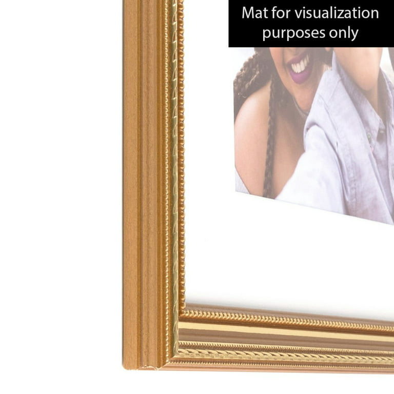 ArtToFrames 16x24 Inch Gold Picture Frame, This Gold Wood Poster Frame is  Great for Your Art or Photos, Comes with 060 Plexi Glass (4624) 