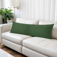 thumbnail image 2 of Dark Green Burlap Texture Body Pillow Covers 20"x60", Farmhouse Vintage Green Soft Brushed Microfiber Breathable Throw Pillow Covers, Pillowcase with Zipper for Couch Sofa Bedroom Living Room, 2 of 9
