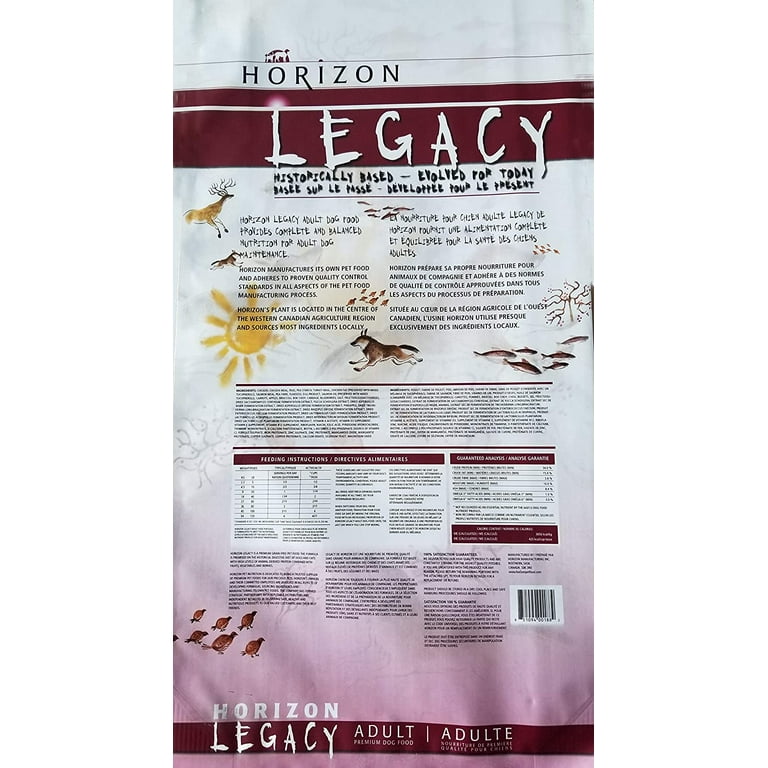 HORIZON PET NUTRITION Legacy Adult Grain Free Non GMO Meat Dense Dry Dog Food 25 Pound Pack of 1 Walmart