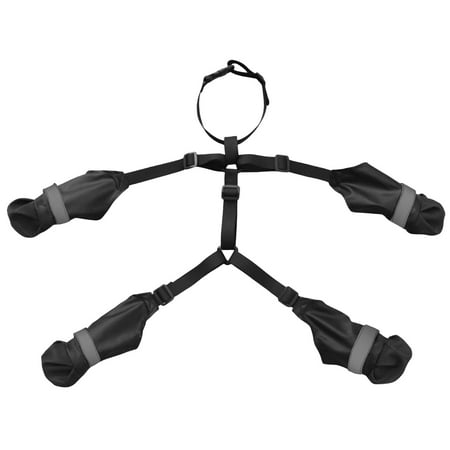 Waterproof Dog Boots Adjustable Suspender Leggings Dog Boots Winter Snow Rain Hiking Walking Anti- Dogs Pants Anti-Slip Dog Shoes Pet Paws Protector