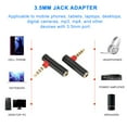 thumbnail image 3 of Adaptador de audio masculino un femenino de 3.5 mm, enchufe del cable de auriculares estéreo de ángulo recto, para teléfonos móviles, tabletas,, 3 of 7
