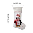 thumbnail image 3 of Calcetines Decorativos Navideños con Diseño de Muñeco de Nieve para Ancianos, Calcetines Blancos para Regalo, Decoración Colgante para Chimenea Del Hogar., 3 of 5
