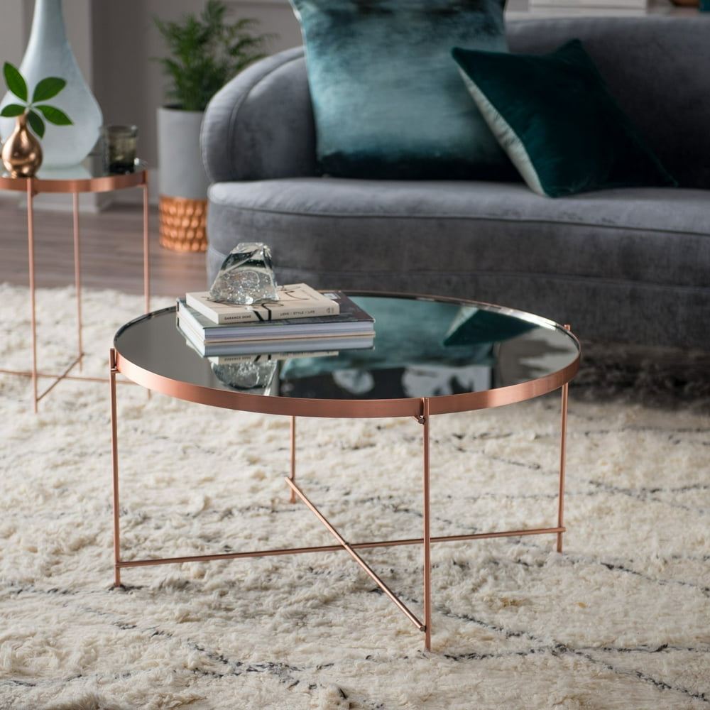 Belham Living Bradley Round Copper Coffee Table