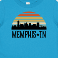 thumbnail image 4 of Inktastic Memphis Tennessee Skyline Retro Sunset Boys or Girls Baby T-Shirt, 4 of 5