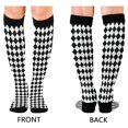 thumbnail image 4 of FORMRS Womens Knee High Socks Casual Long Thick Travel Daily Wear, 2 Pairs, Black and White Geometric, 4 of 6