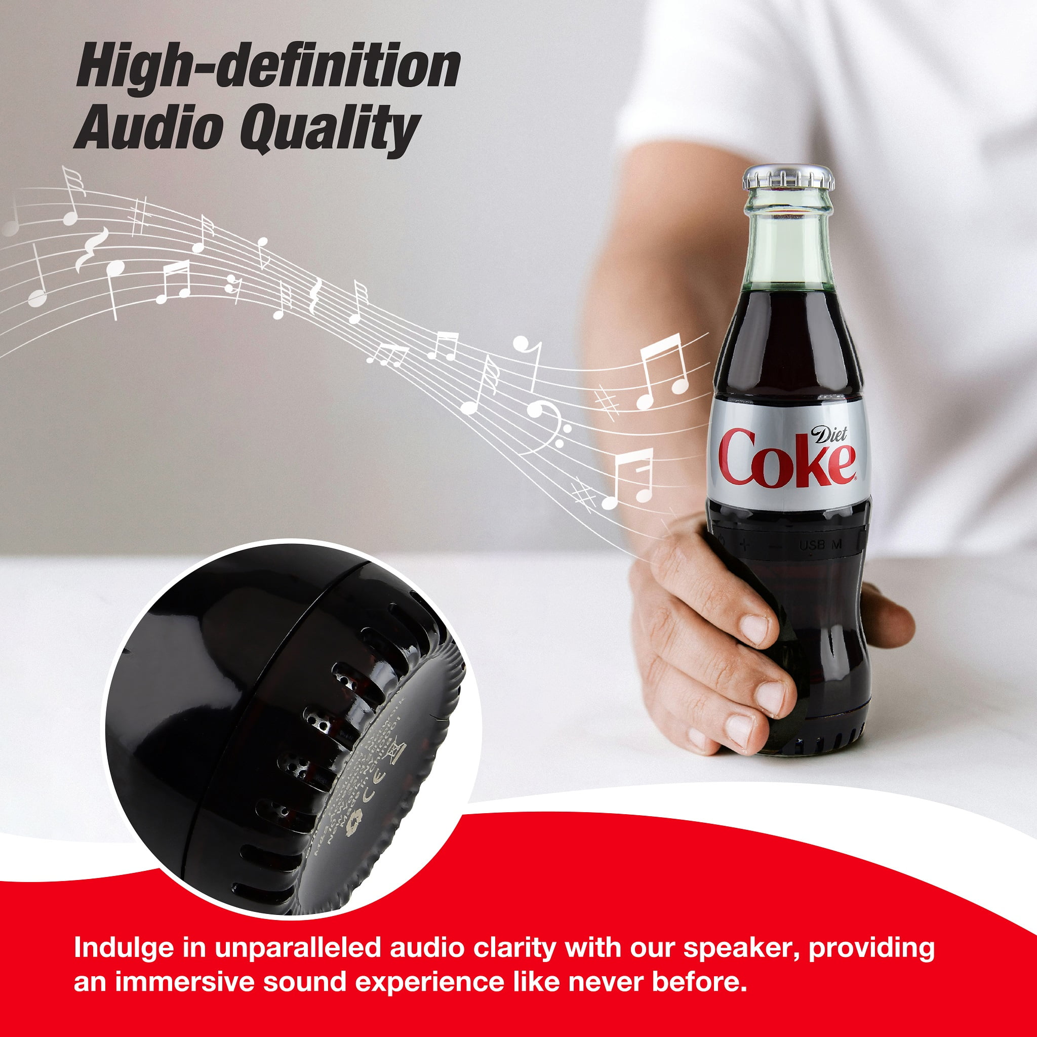 Coca-Cola Classic Bottle Bluetooth Speaker