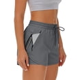 thumbnail image 6 of GUACER Womens 2-in-1 Athletic Shorts with Zipper Pockets, Lightweight Running Gym Shorts with Inner Liner for Workout & Yoga, 6 of 9
