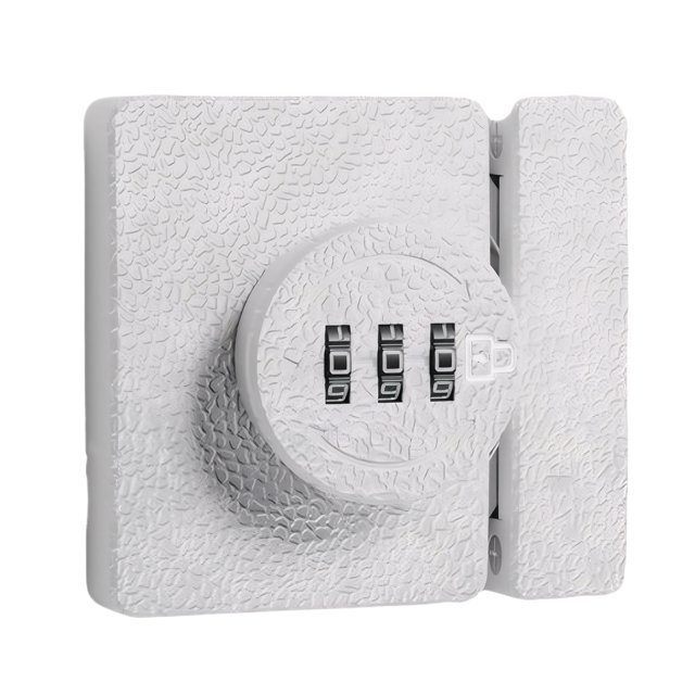 Bearachild Cerradura de combinación de seguridad, cerradura de gabinete sin llave con 1000 combinaciones, cerraduras de gabinete con combinación Cerraduras de hardware blanco