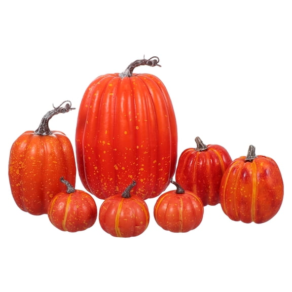 WRISTBIQUE 7Pcs Large Craft Pumpkin Orange Foam For Creative DIY Projects