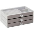 thumbnail image 1 of Three Layer Jewelry Tray Jewelry Display Stand Bracelets/Necklaces/Bangles Holder Drawer Jewelry Storage Box, 1 of 8