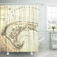thumbnail image 1 of ABPHQTO Cape Map of Provincetown en 1830 Cod Old Chart Cortina de ducha 160x180 cm, 1 of 1