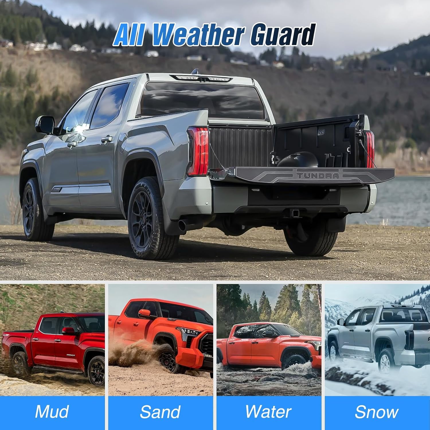 Nilight Toyota Tundra Mud Flaps 2022-2025 All Weather Splash Guards 4-Piece Set
