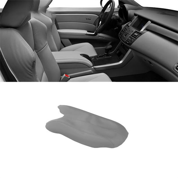 Grey Micro Fiber Leather Center Console Lid Armrest Cover For 20072012